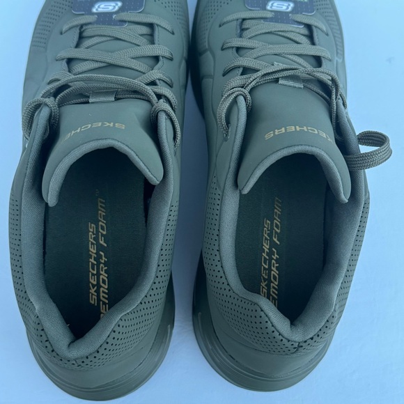 New SKECHERS SPORT Men’s With Memory Foam •Solitair-RUBBLE •Olive | Size 11 - Picture 7 of 13